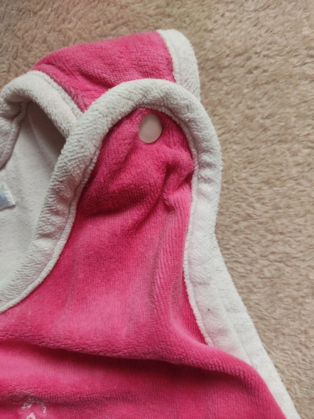 Pink velvet Kitchoun sleeping bag/swaddle - Size 6-24 months - Very good overall condition – photo 4